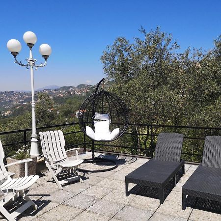 La Vivagna - Casa Vista Mare Tra Gli Ulivi Leivi Exterior foto