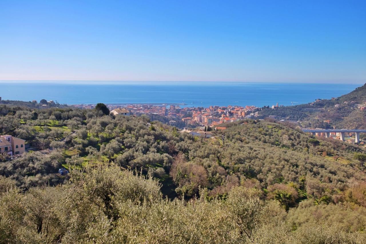 La Vivagna - Casa Vista Mare Tra Gli Ulivi Leivi Exterior foto