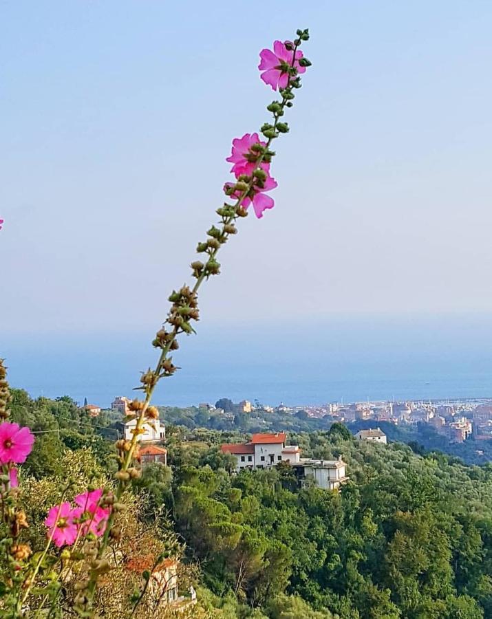 La Vivagna - Casa Vista Mare Tra Gli Ulivi Leivi Exterior foto