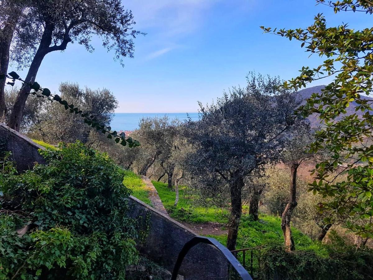 La Vivagna - Casa Vista Mare Tra Gli Ulivi Leivi Exterior foto